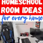 how to set up a homeschool room in any home