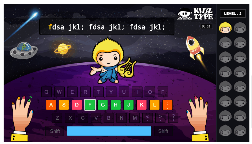 Dance Mat Typing - Fun Way To Learn Keyboarding- KidzType