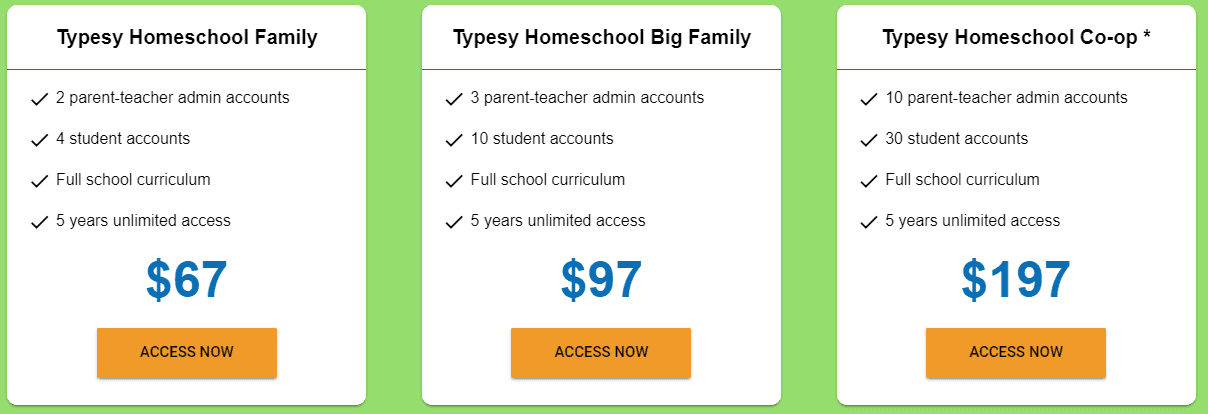 typesy homeschool reviews