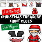 CHRISTMAS SCAVENGER HUNT CLUES