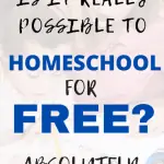 Is it really possible to homeschool for free? Absolutely see how here