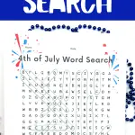 4th of july word search