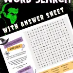 Free Halloween word search printable