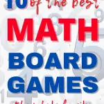 10 of the best math board games. If you love playing board games as a family, you will absolutely love these math board games, perfect for homeschool. #math #boardgames