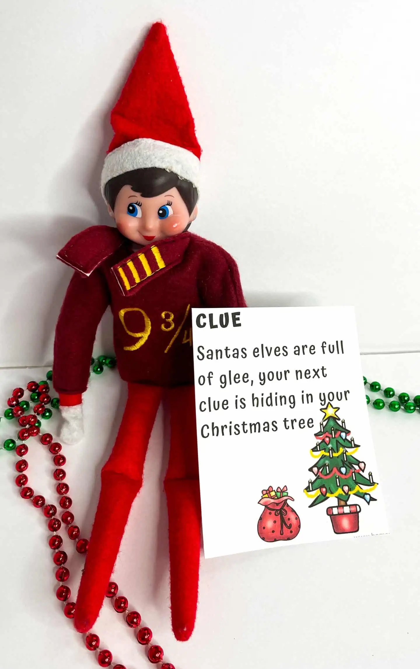 ELF PRINTABLE TREASURE HUNT CLUE