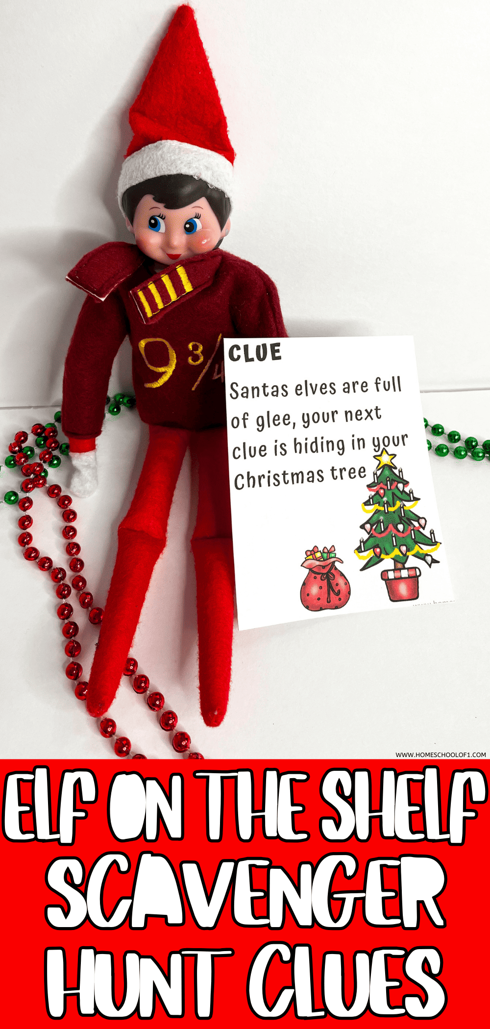 Free Elf on the Shelf Scavenger Hunt Printable