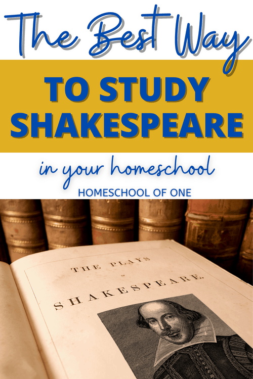 The Best Way To Introduce Shakespeare In Your Homeschool