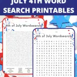 July 4th Word Search Free Printable for the whole family to enjoy