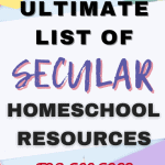 ultimate list of non religious homeschool curriculum