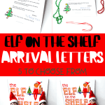 elf on the shelf arrival letter printables