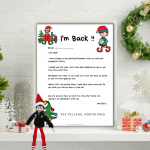 elf on the shelf arrival letter