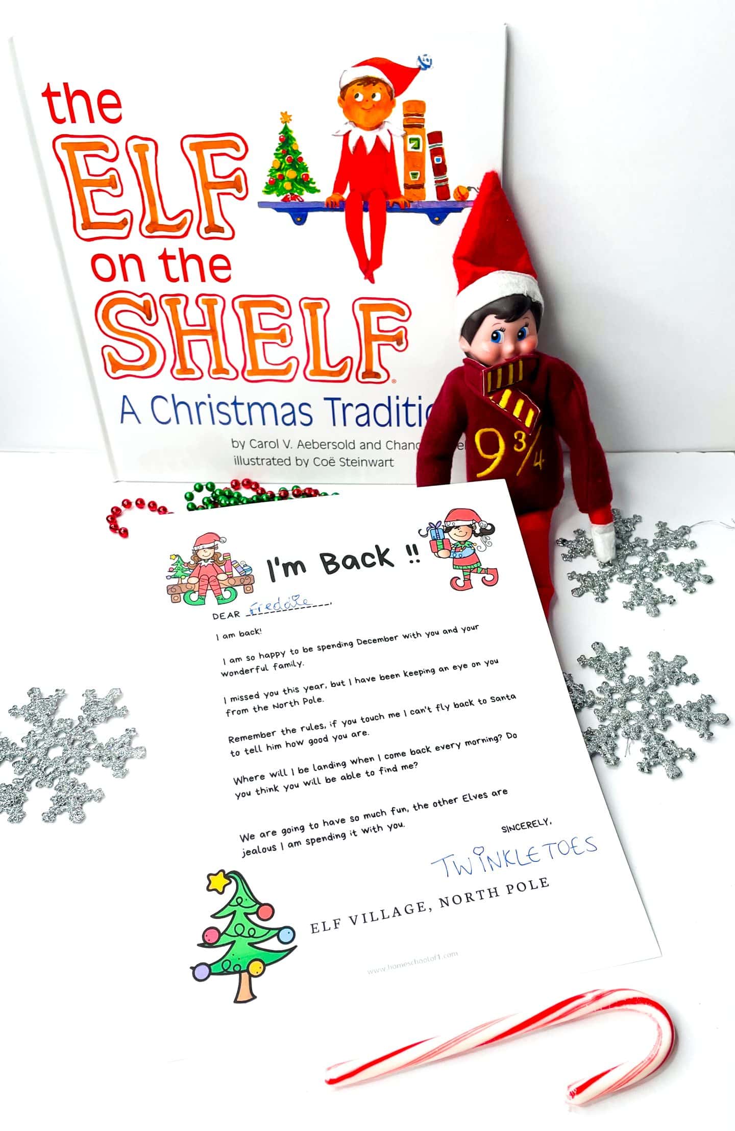 free elf on the shelf letter