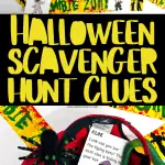 halloween scavenger hunt clues