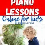 The best online piano lessons for kids. Boy playing piano