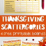 thanksgiving scattergories pdf