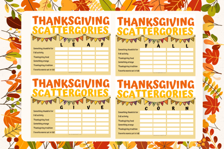 7+ Free Holiday Scattergories to Download - Homeschool of 1