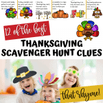 Thanksgiving treasure hunt clues