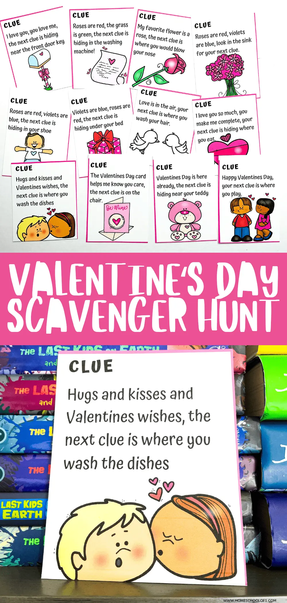 VALENTINE'S DAY SCAVENGER HUNT PRINTABLE