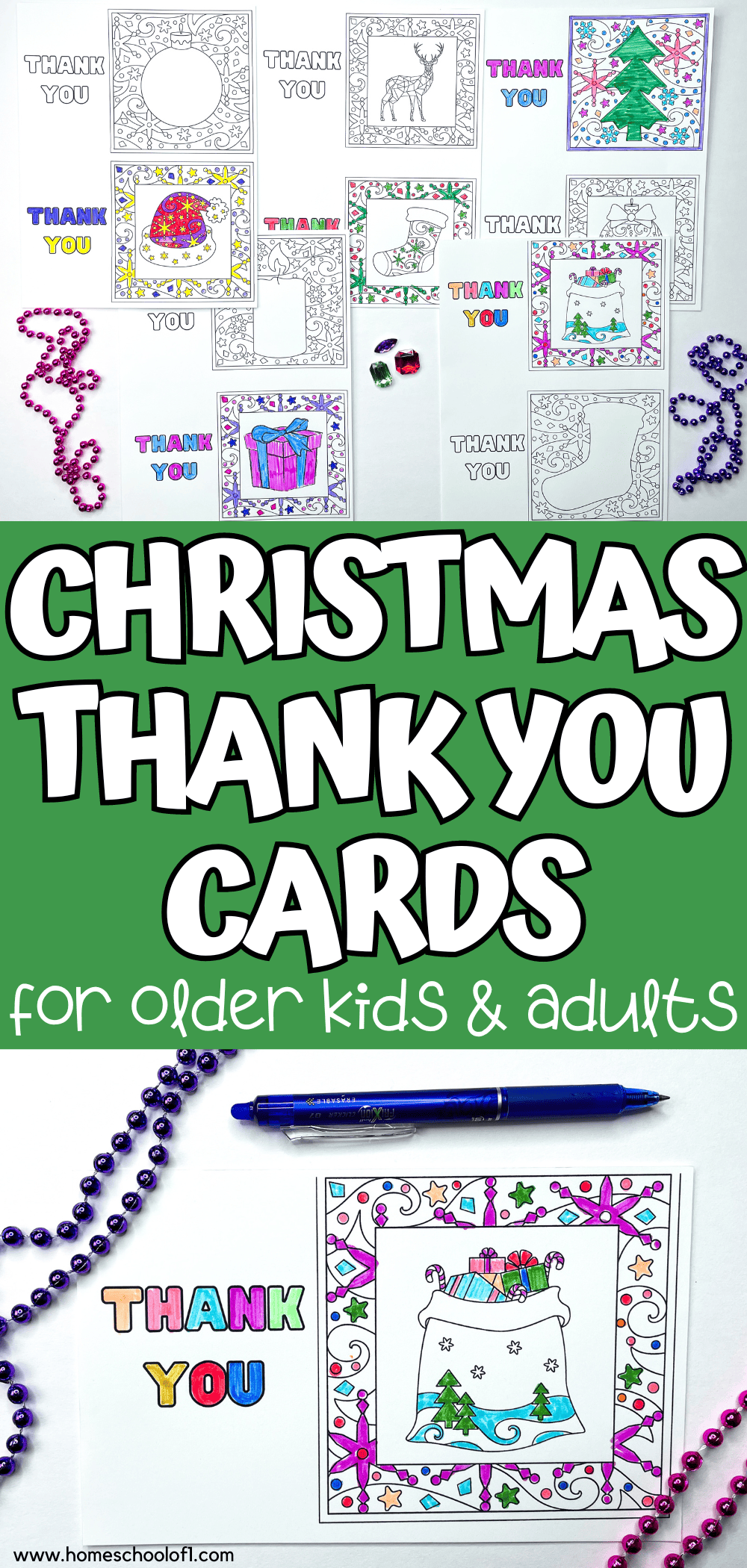 10 Free Christmas Thank You Coloring Pages