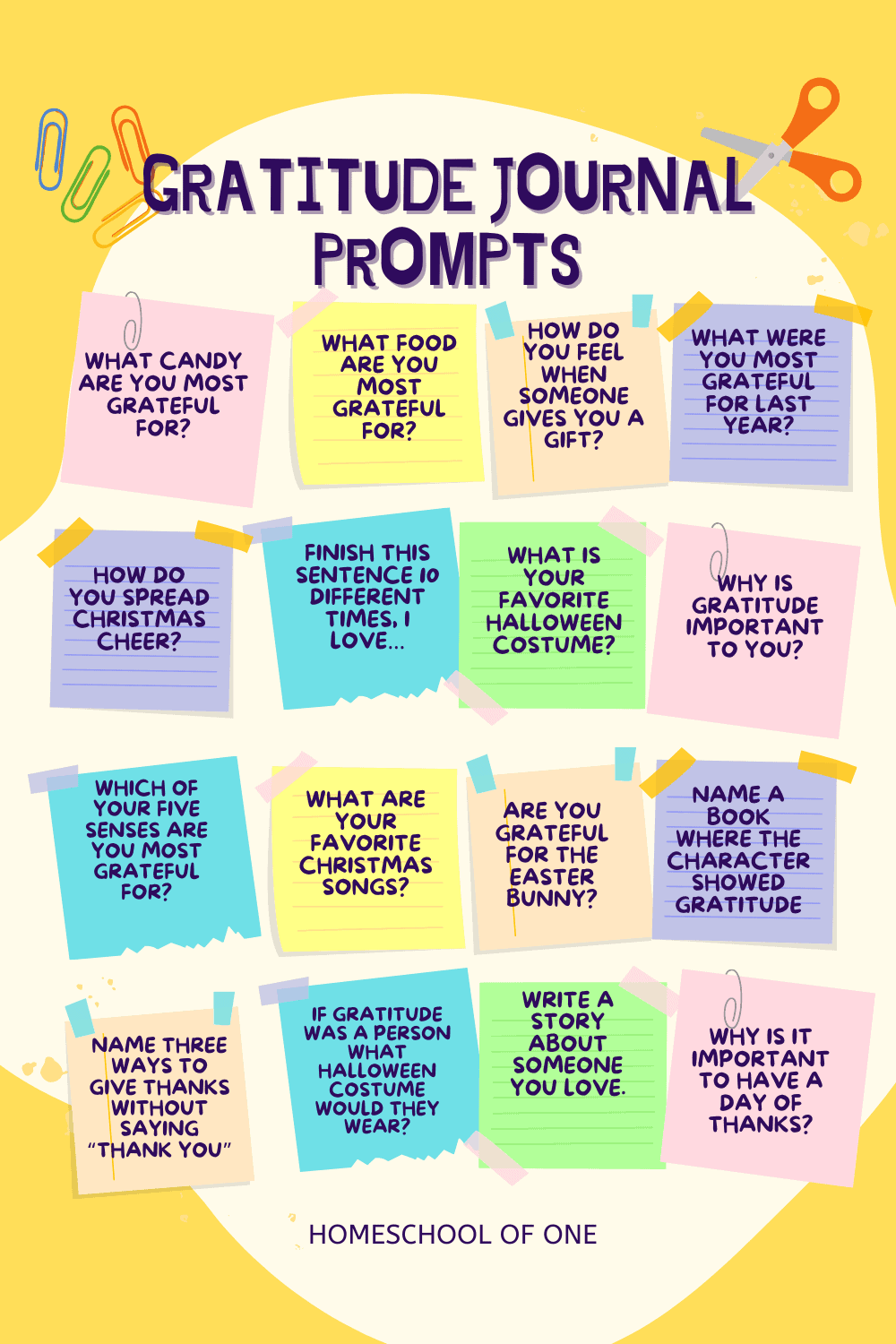 67 Gratitude Journal Prompts For Kids To Use All Year