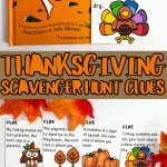 printable thanksgiving scavenger hunt clues