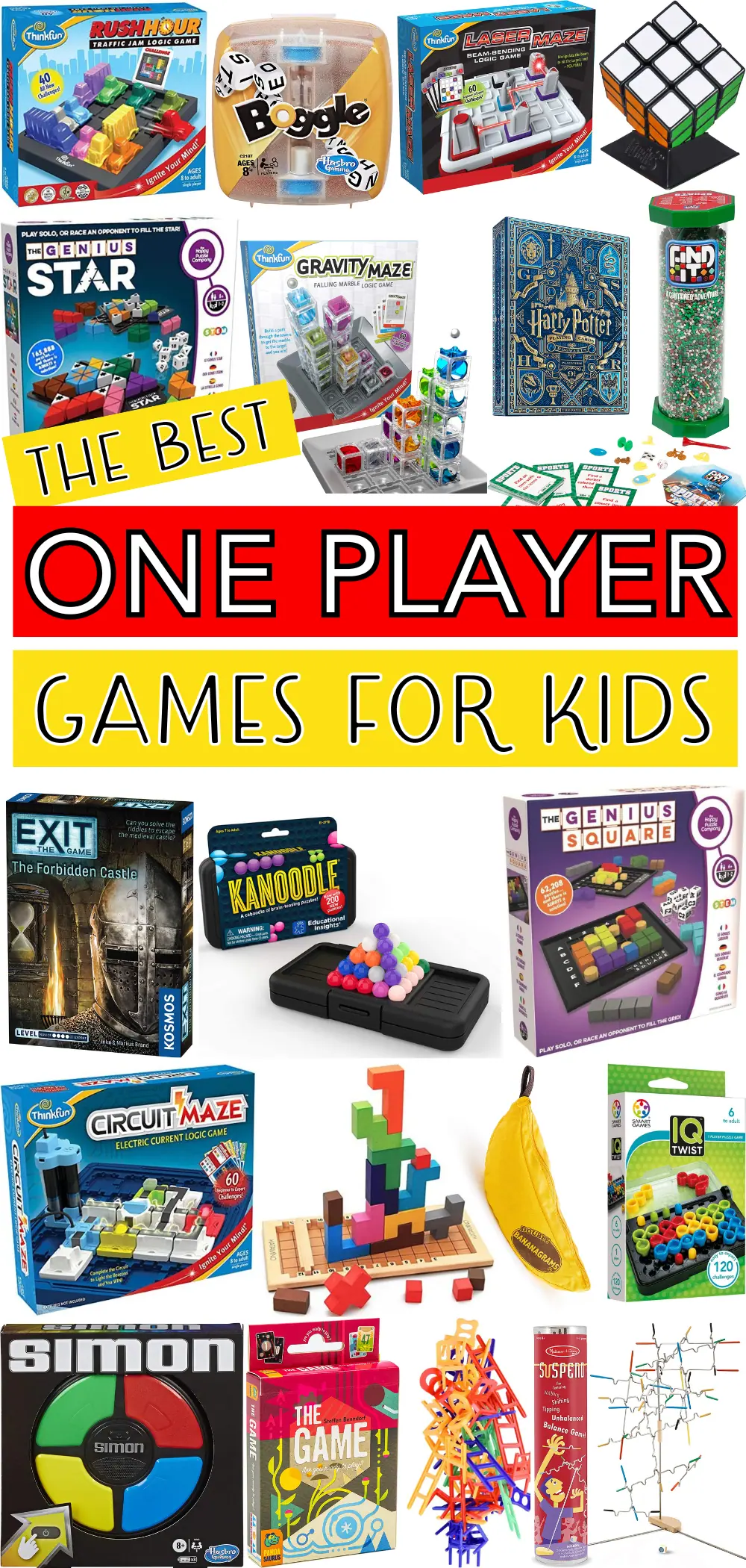 best one player games for kids