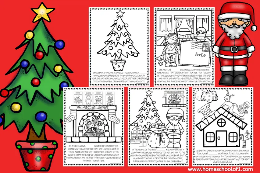 christmas story coloring pages