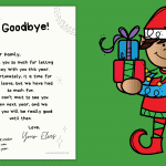 elf goodbye letter