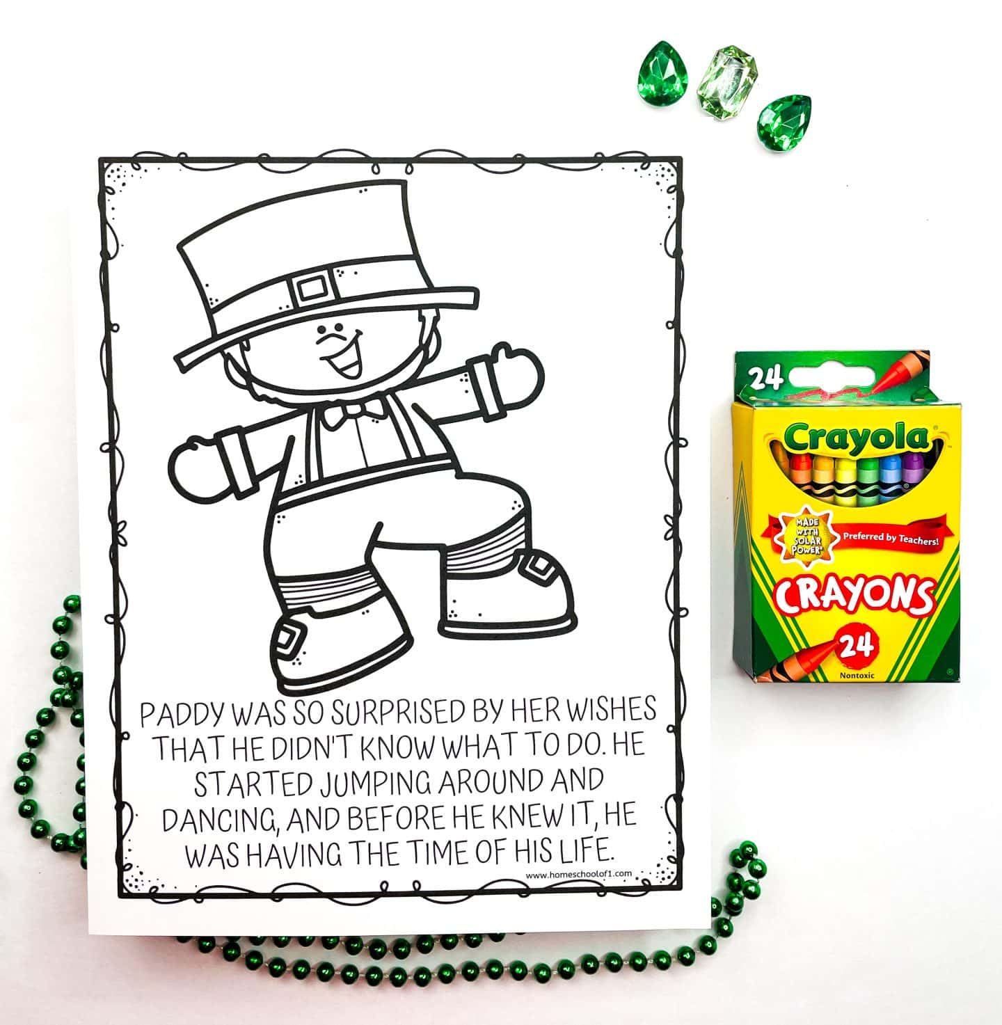 free printable leprechaun coloring sheets