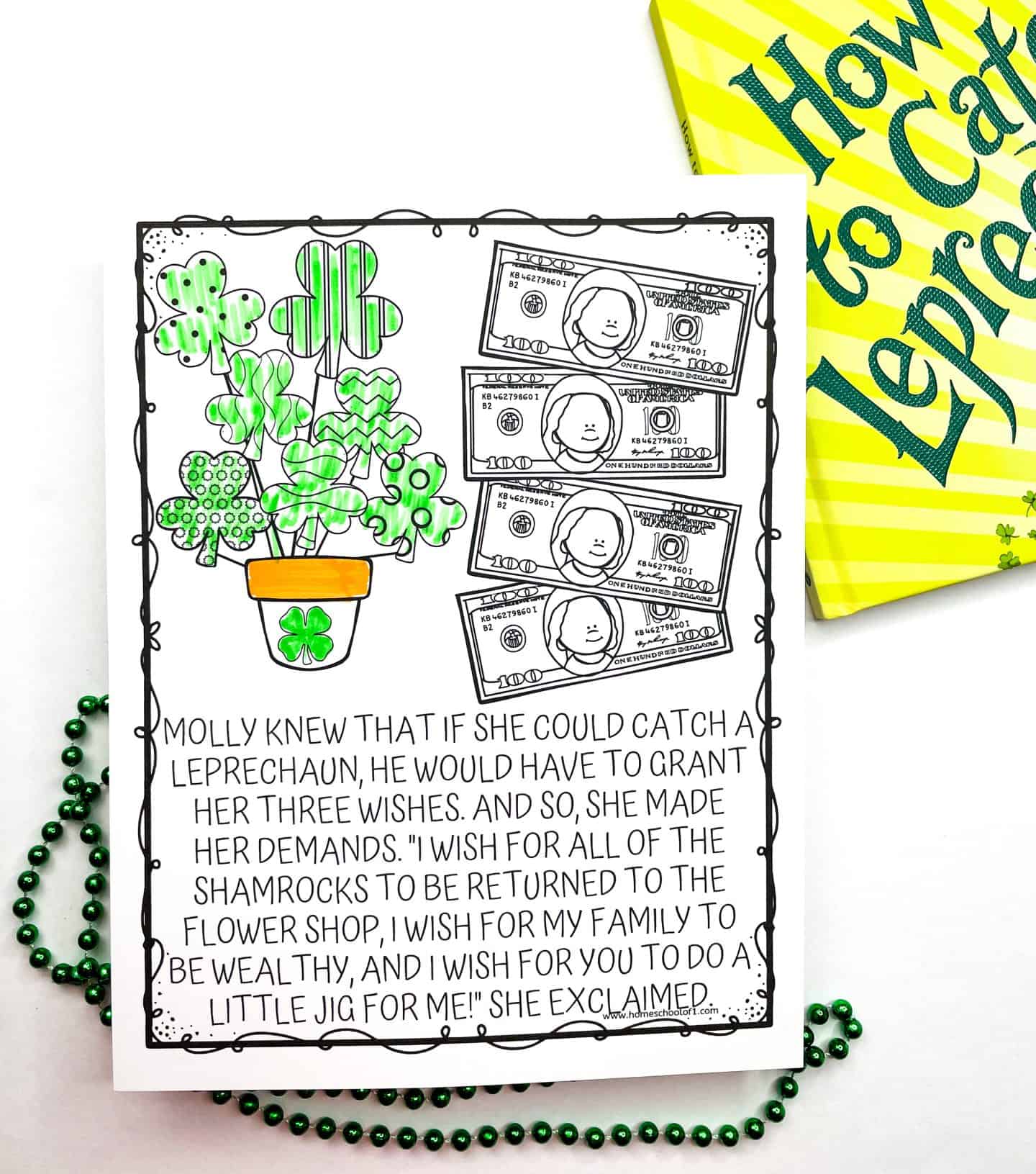 free printable st paddys coloring pages