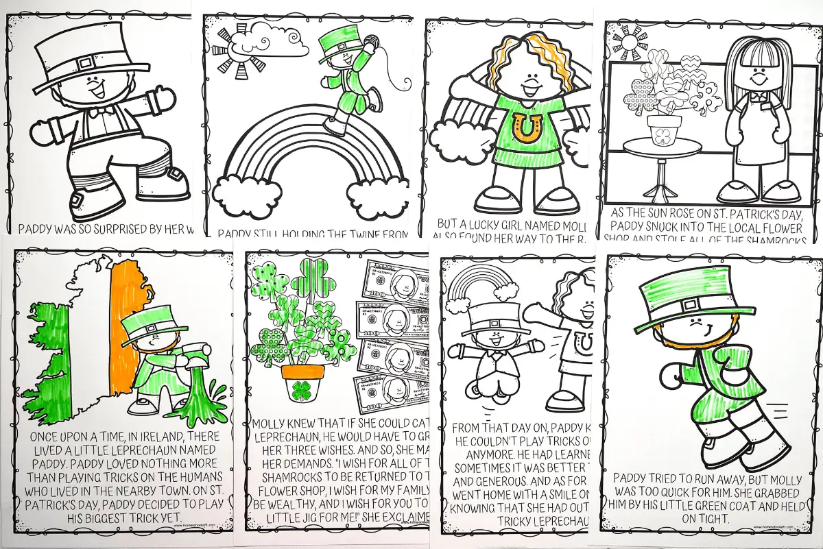 free printable st patrick's day coloring pages