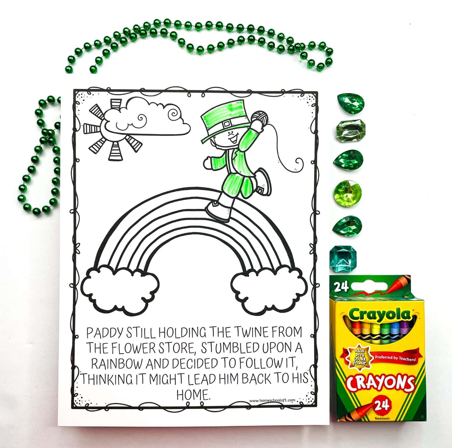 leprechaun coloring page free printable