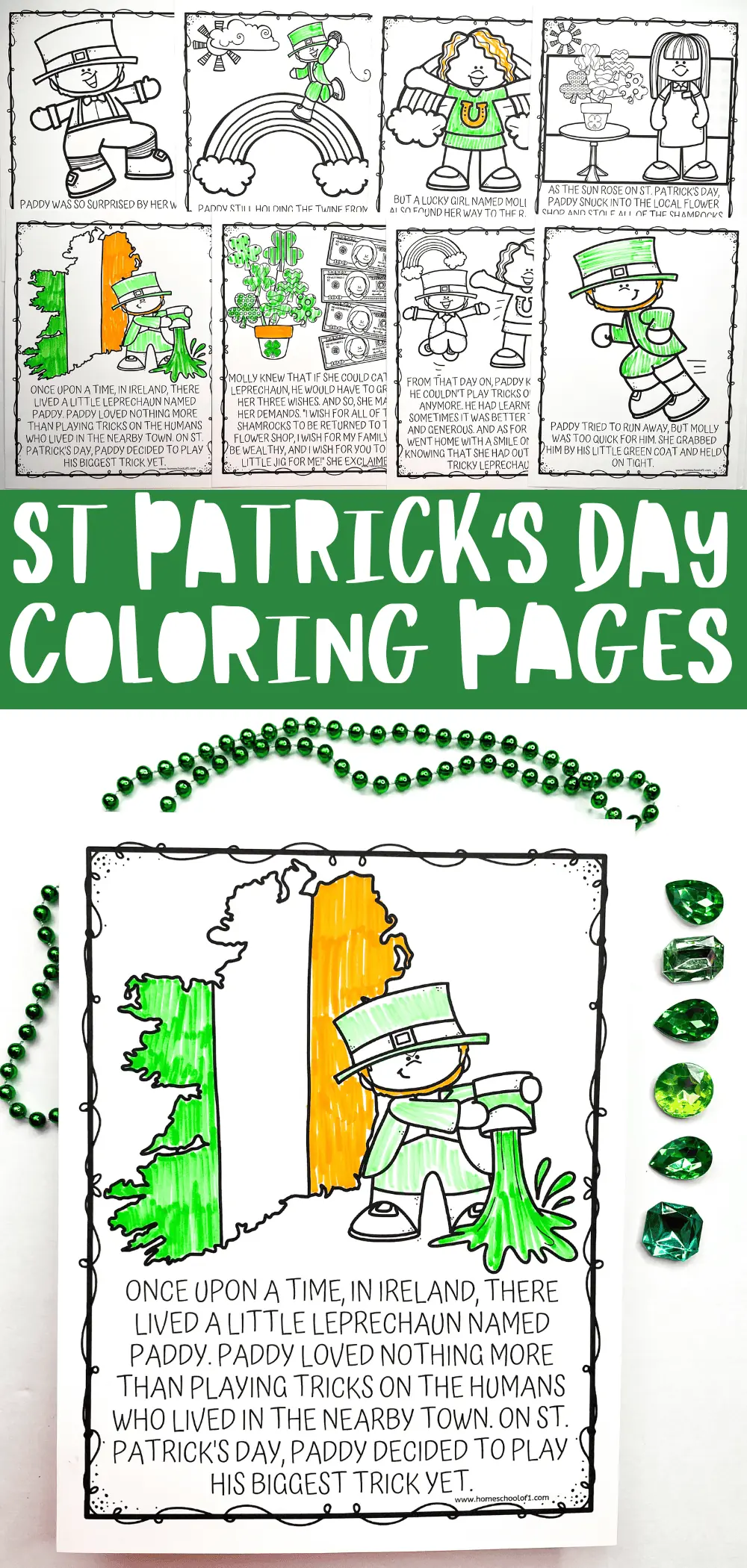 st patrick's day coloring pages free printable