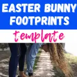 Easter Bunny Footprint Template