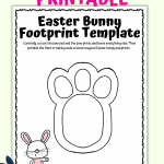 Free Printable Easter Bunny Footprints: DIY Easter Bunny Tracks