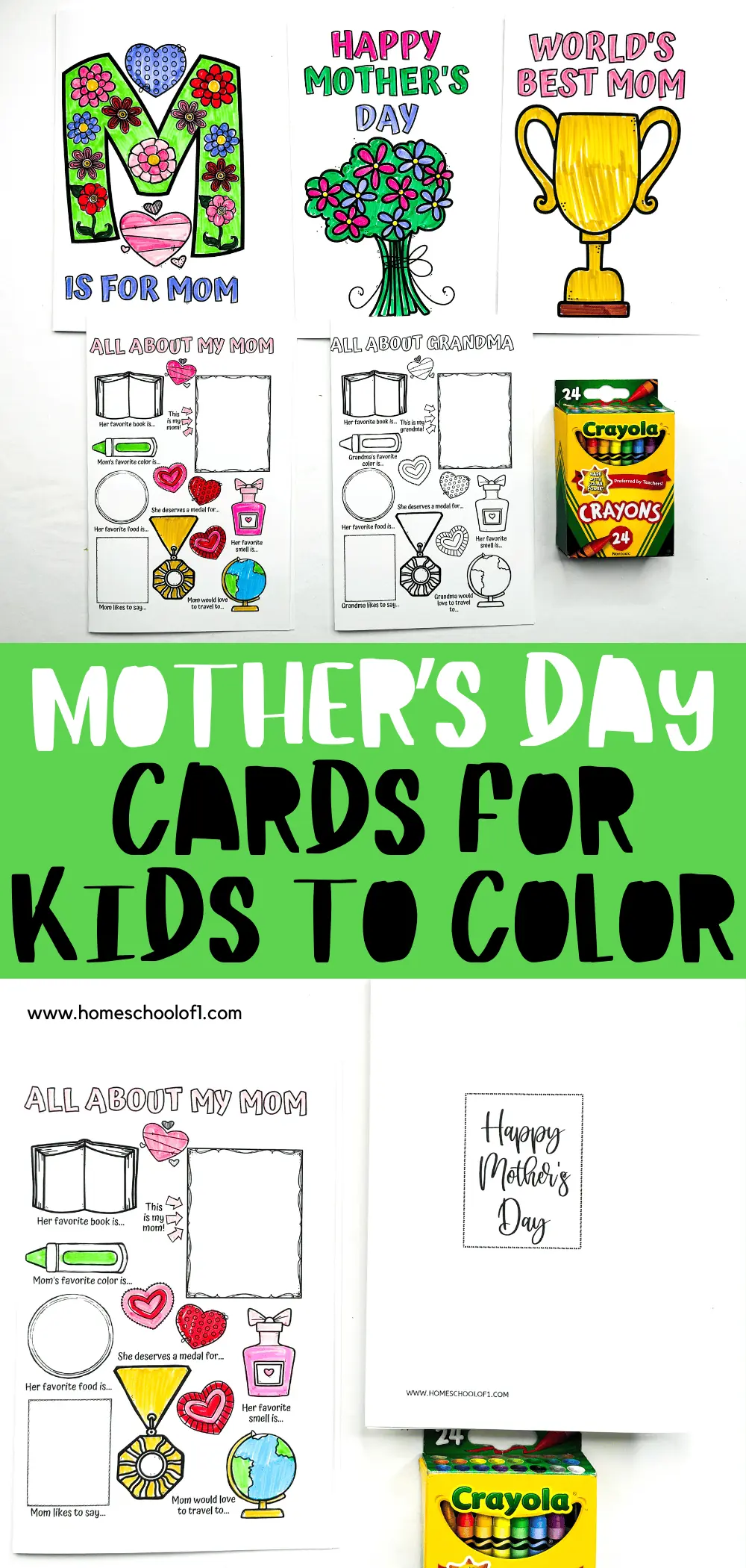 free printable mothers day cards to color