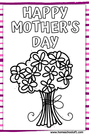 5 Free Printable Mother's Day Cards to Color