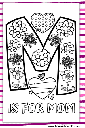 5 Free Printable Mother's Day Cards to Color