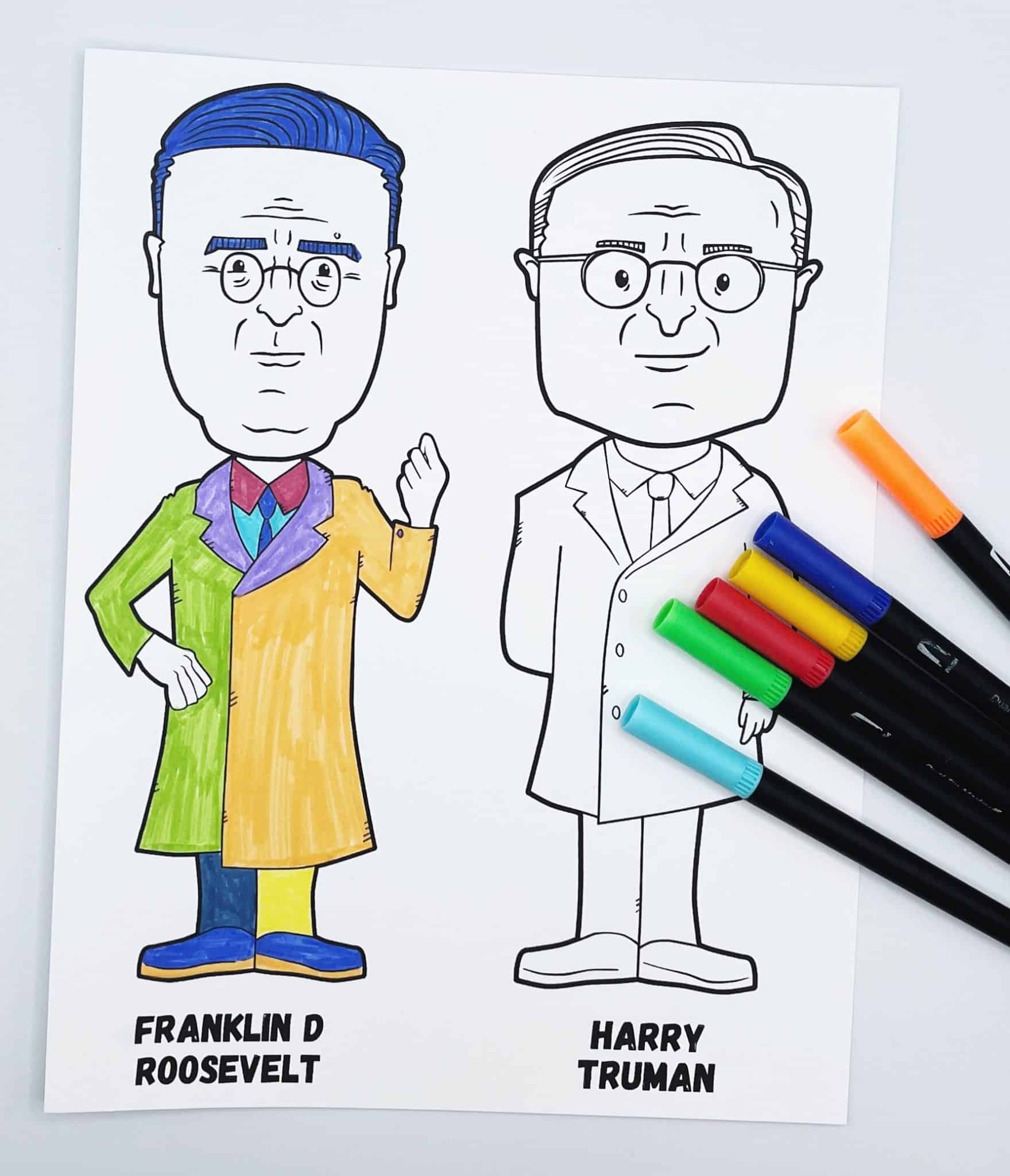 27 FREE Presidents Day Coloring Pages (all 46 Presidents)