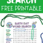 earth day word search free printable