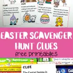 easter scavenger hunt clues