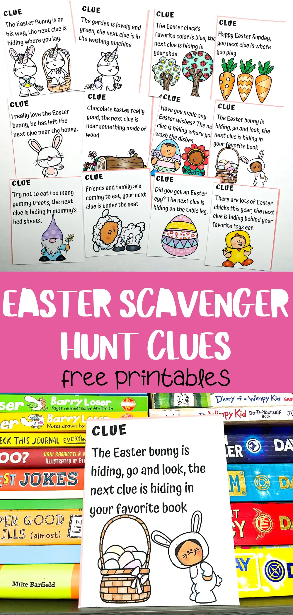 easter scavenger hunt clues