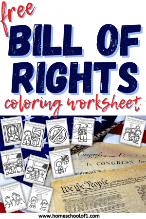 Free Bill of Rights for Kids Coloring Pages - Homeschool of 1