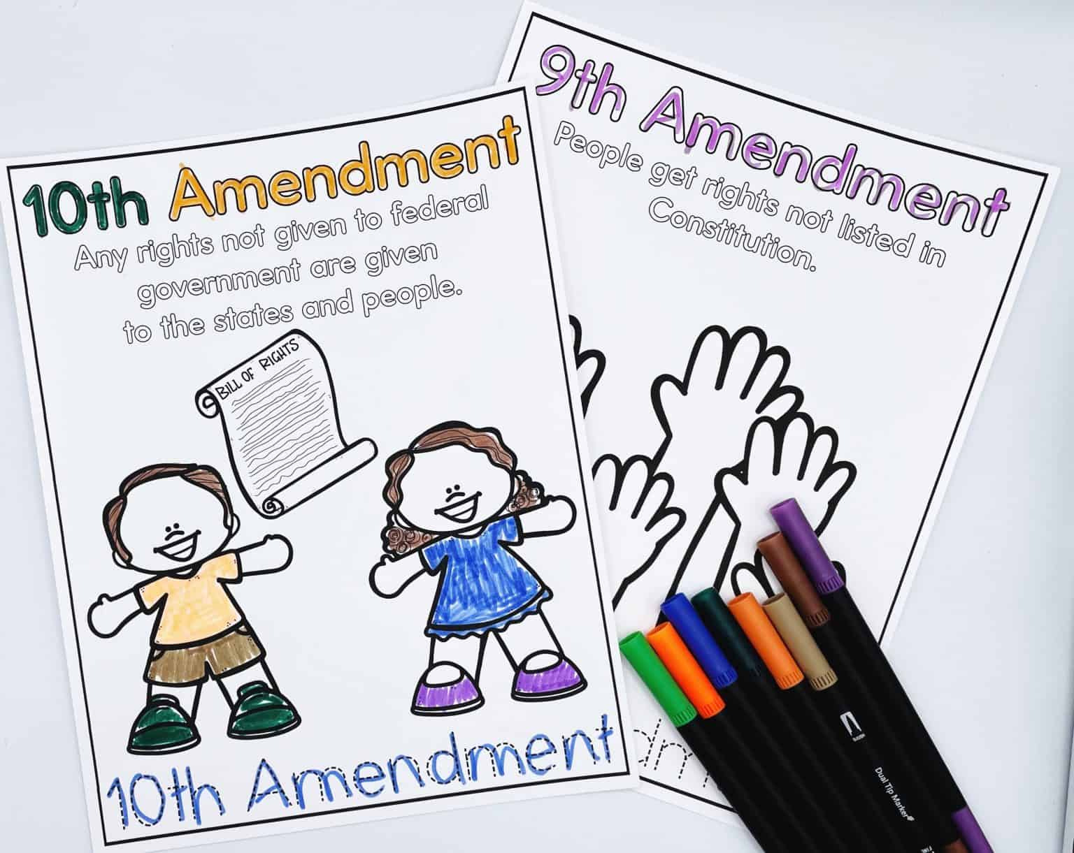 Rights childrens cards children democracy living illustrated