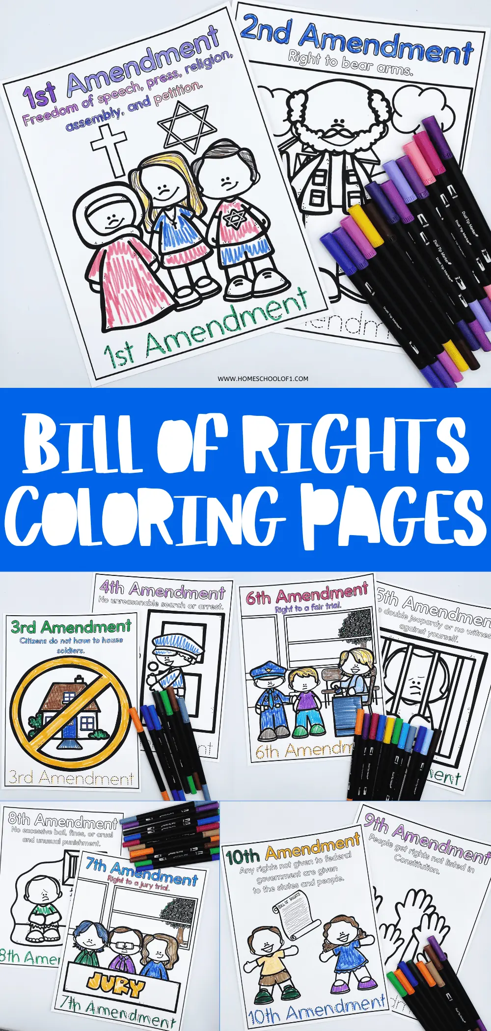 bill of rights coloring pages