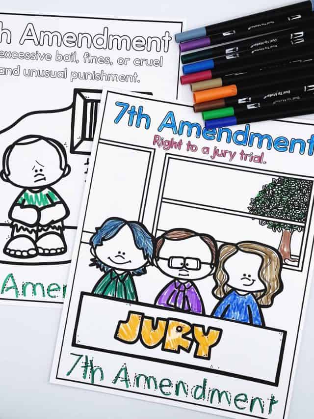 Bill of rights coloring sheets