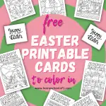 easter cards to color in