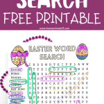 easter word search free printable