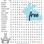 free easter word search printable