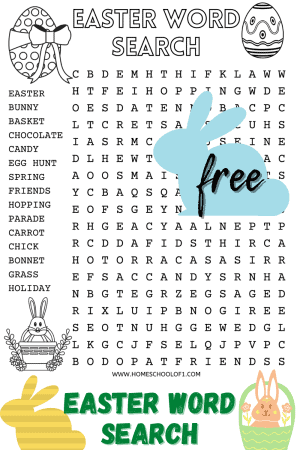 Free Easter Word Search Printable (That Is Not Religious)